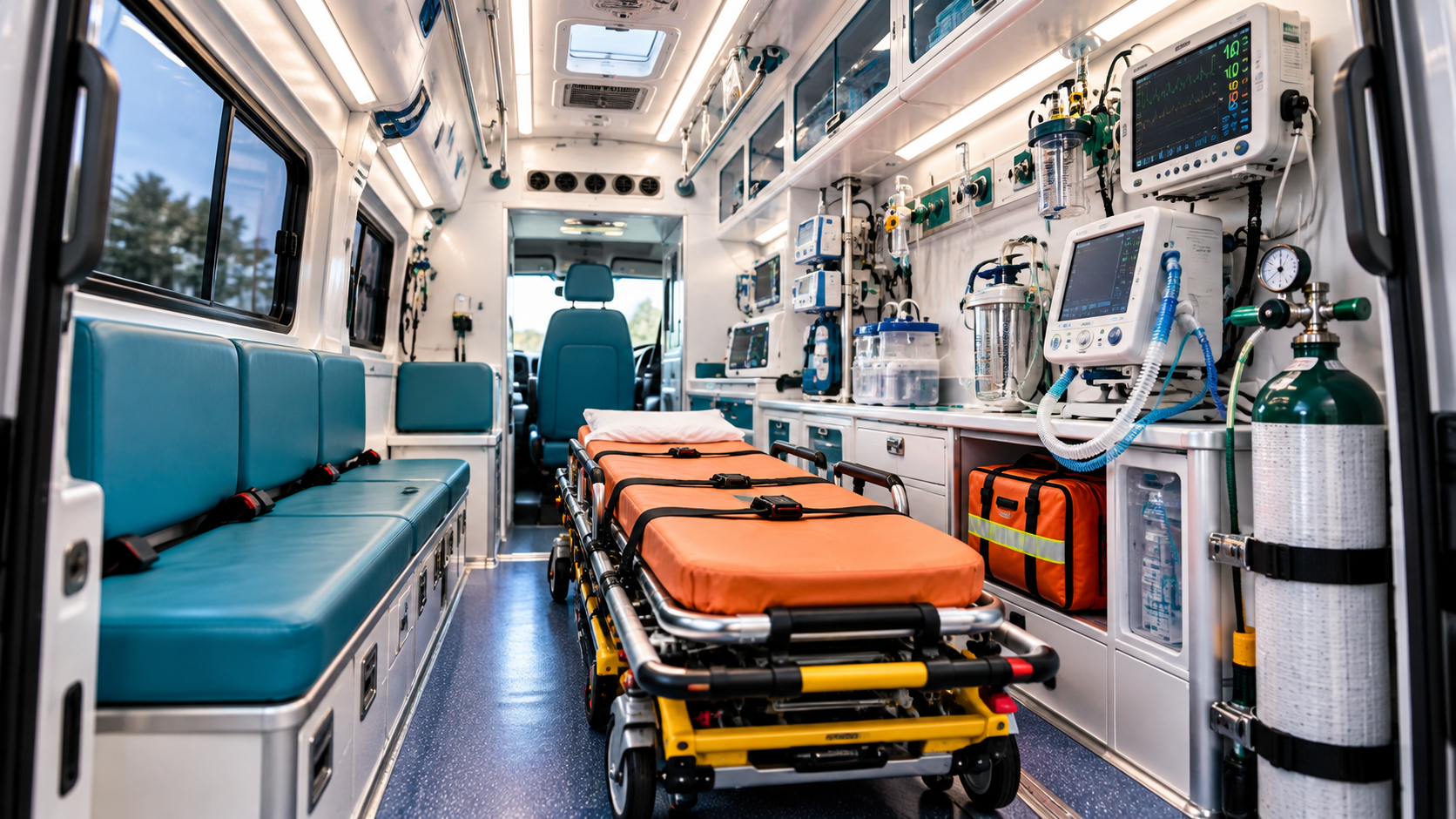 A1 Ambulance Medical Interior — ICU Equipment Mumbai